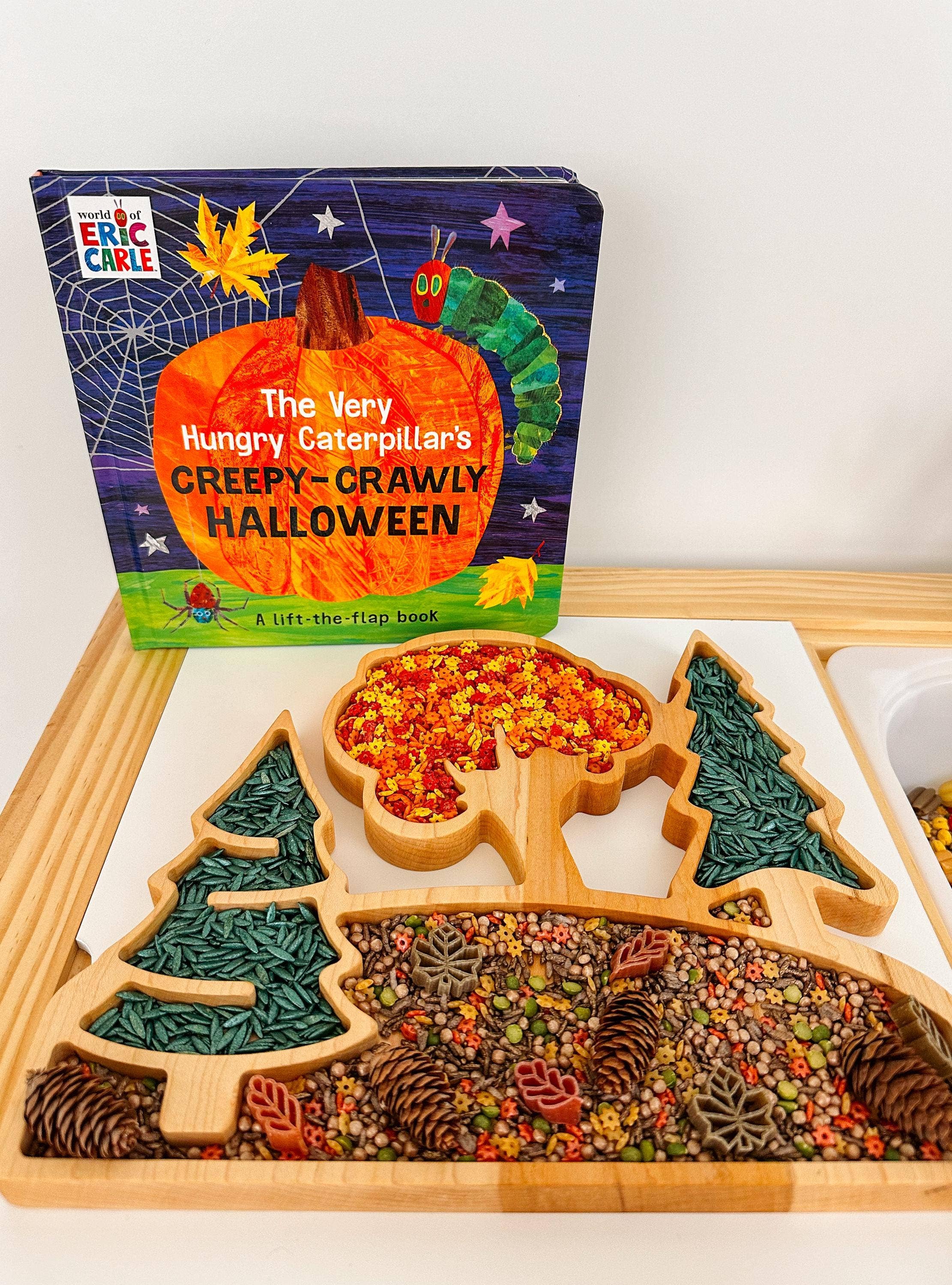 Carved Together Co – wholesale Wood toy – Child – Forest Landscape Sensory Play Tray - Large7