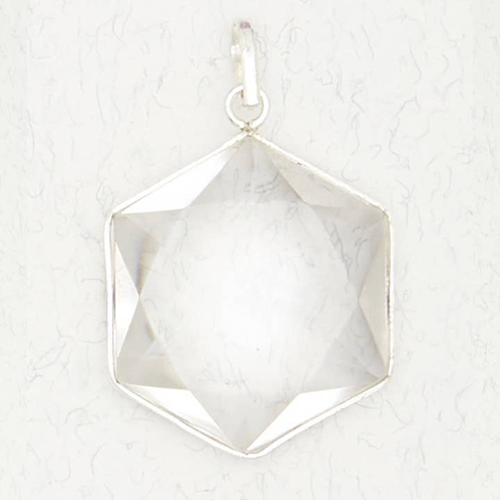 Crystal Pendant -6 Point Prisma Star – Quartz for wholesale by Nirvana LLC