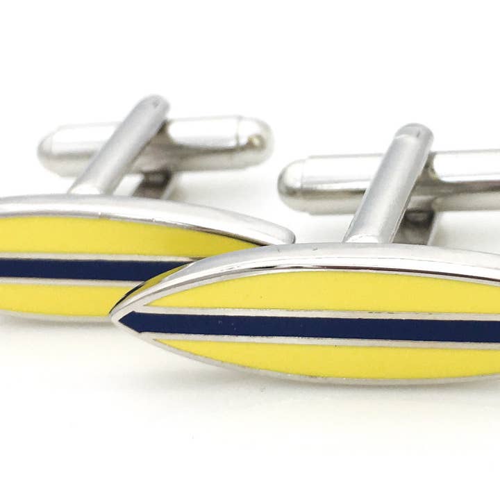 Kinzoku – wholesale Manschett-/skjortknappar - Herr – Surfing Stripe Manschettknappar1