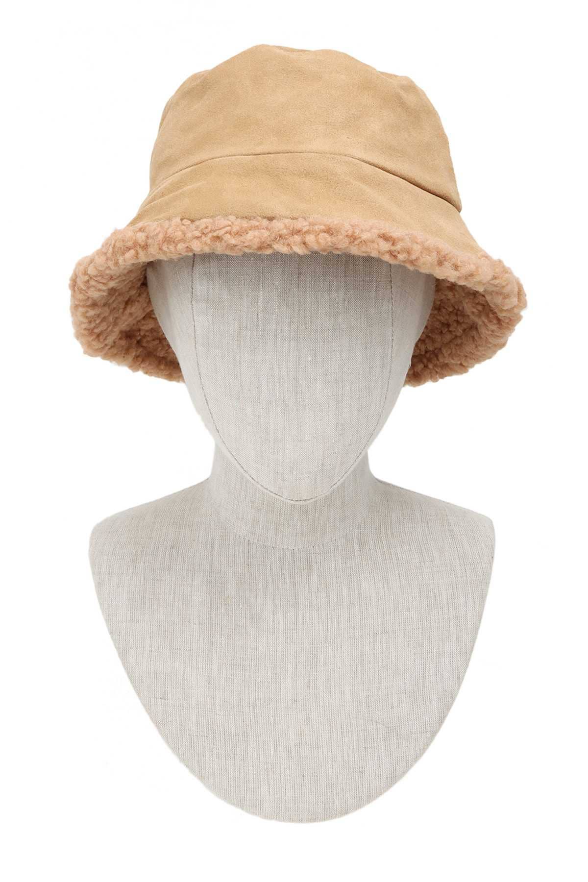 anbfashion - Wholesale Bucket Hat - Women's - Fur Inner Suede Feel Bucket Hat 50931