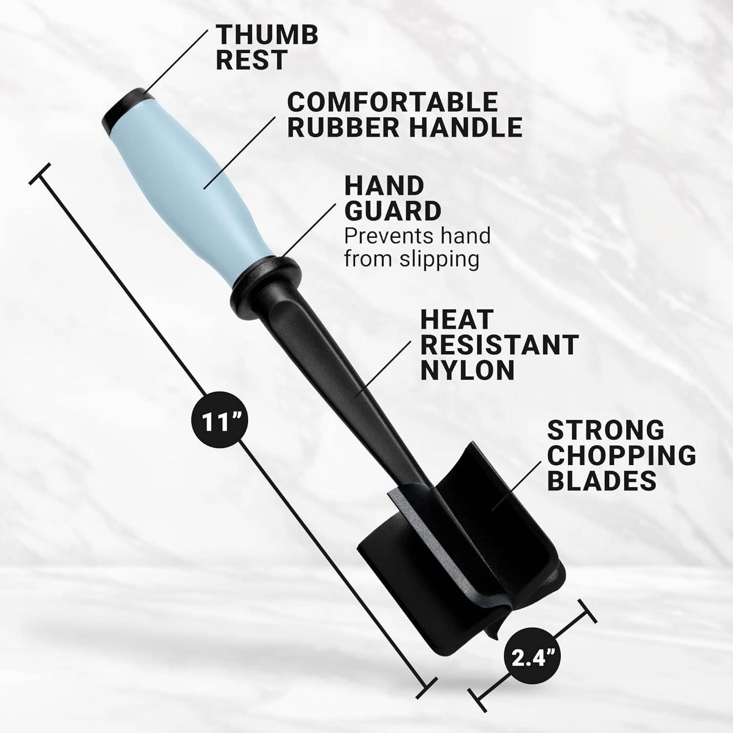 Zulay Kitchen - Wholesale Kitchen Tool/Gadget - Premium Ground Meat Chopper Tool20