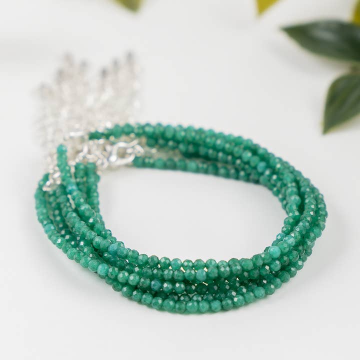 Crystal Anklet | Green Jade | Energy Healing Accessory for wholesale by Soothing Crystals