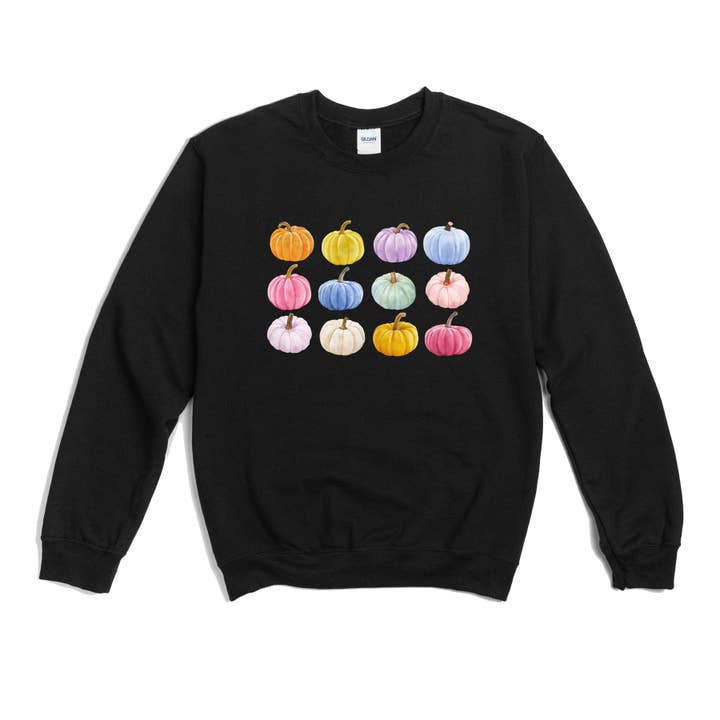 Colorful Pumpkins Sweatshirt for wholesale by Light & Shine