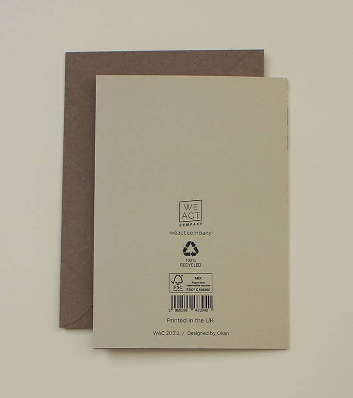 We Act Company - Venta al por mayor Tarjetas de felicitación - Tarjeta artística del diccionario de calavera WAC205121