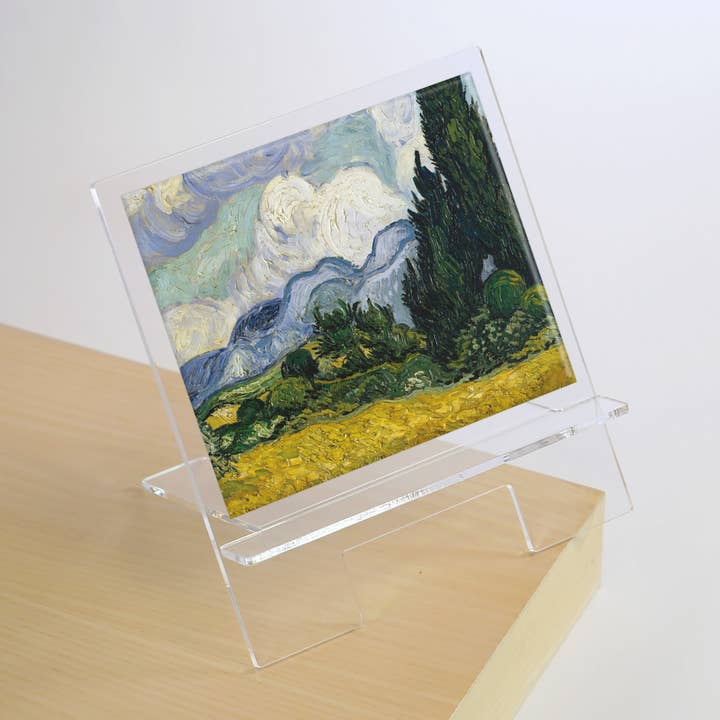 Wheat Field Van Gogh Museum Zoom Mtg Support pour tablette/livre pour la vente par Lucy Lu Designs