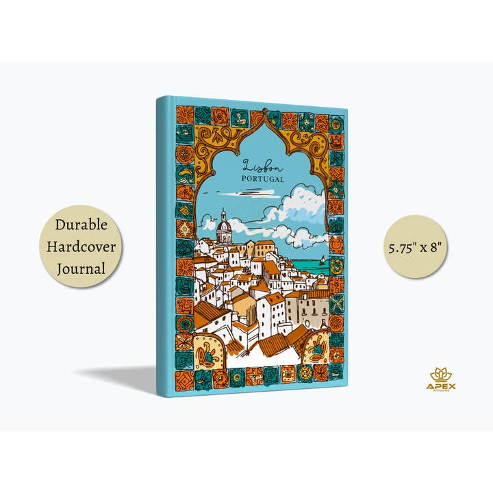 Carnet de voyage Lisbonne, cadeau de voyage Portugal, souvenirs de vacances à Lisbonne pour la vente par Apex Artisans