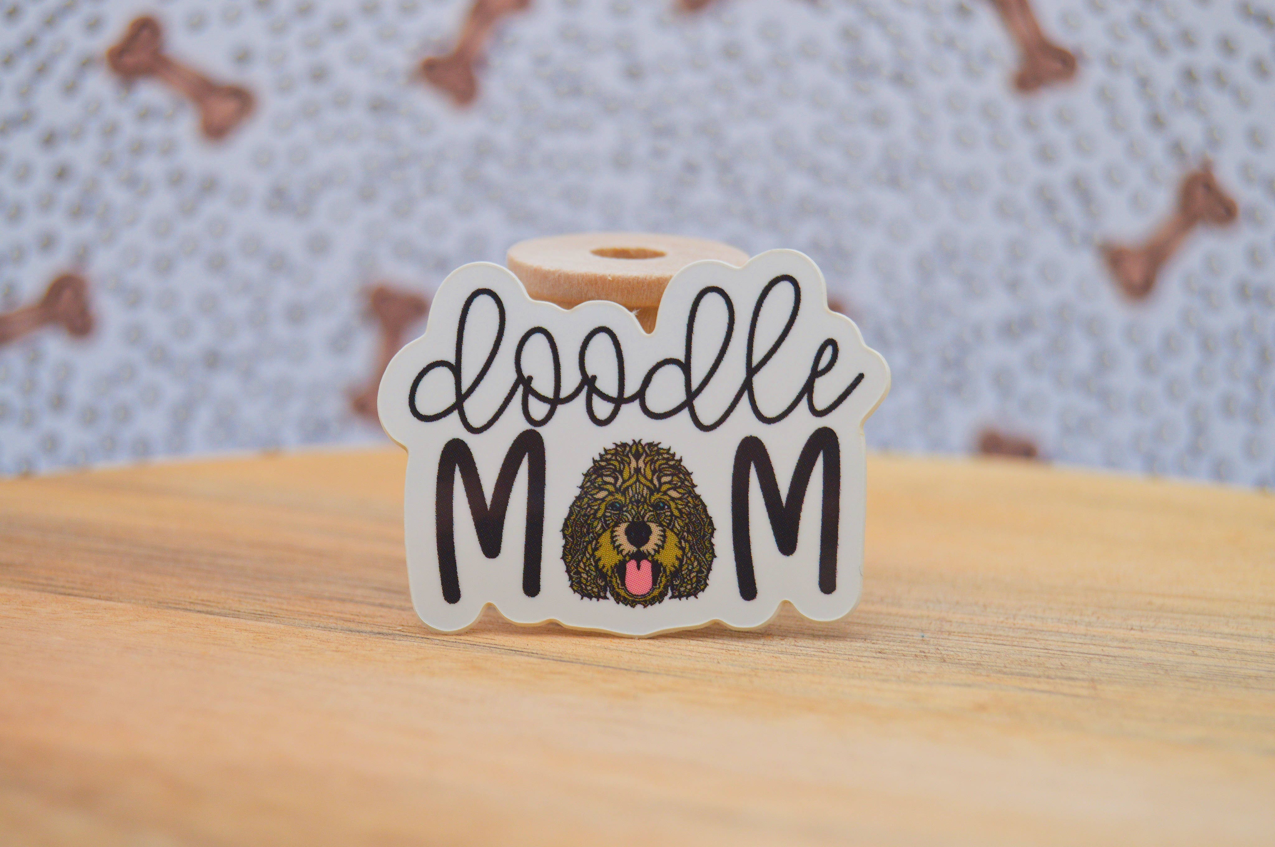 Crafted by Chris Co. - Wholesale Sticker - Golden Doodle Mom Mini Waterproof Sticker