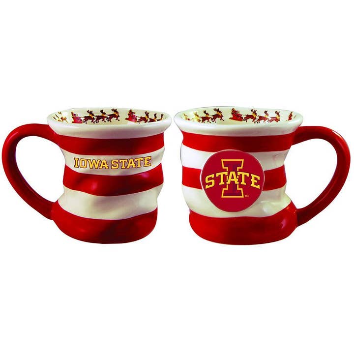 The Memory Company - Wholesale Coffee Mug - 18oz Holiday Stocking Mug, Iowa State Cyclones