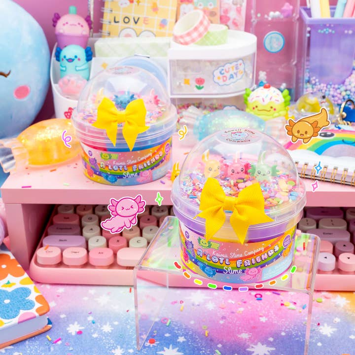 Kawaii Slime Company - Wholesale Putty/Slime - Kids - A'lotl Friends Butter Slime (4pcs/case)