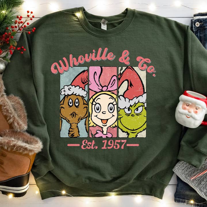 Military Green Whoville & Co Fleece for wholesale on Faire