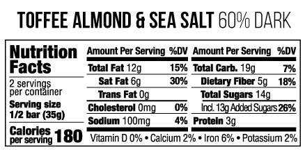 Taza Chocolate - Wholesale Chocolate Bar - Toffee, Almond, & Sea Salt Bar4