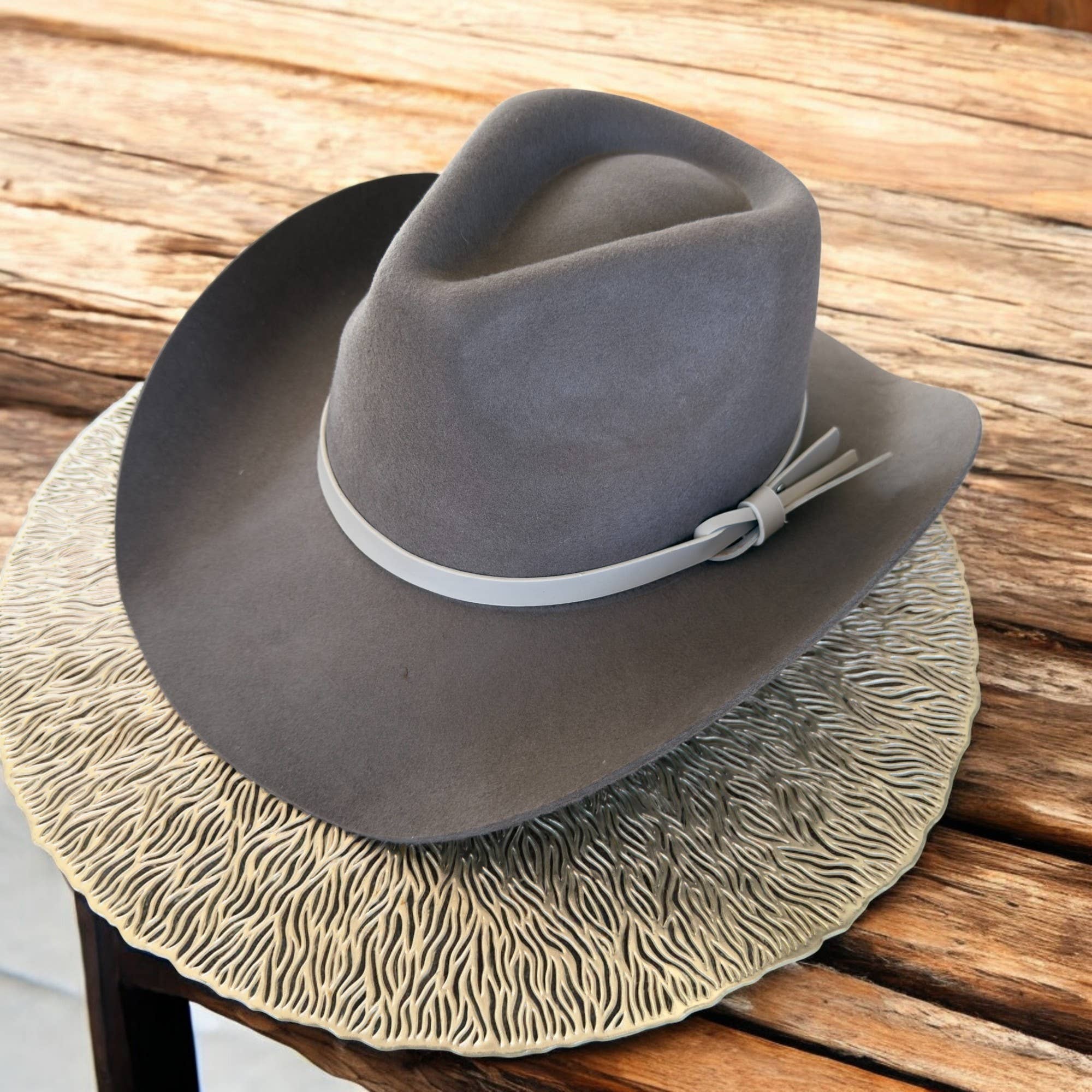 Bella Betty - Vente Chapeau de cowboy – femme - Chapeau de cowboy en laine australienne de qualité supérieure avec bande en cuir2