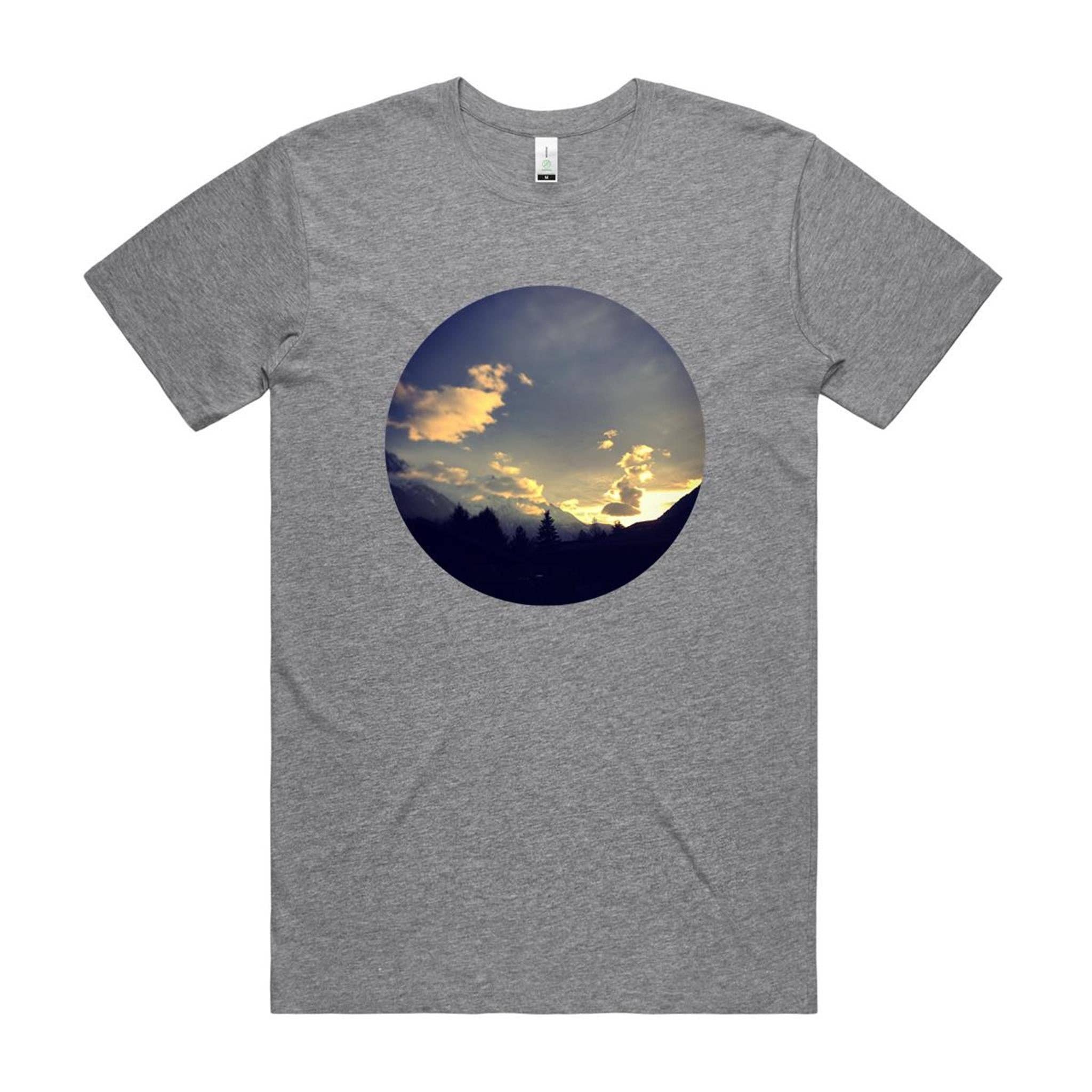 High Tees - Wholesale T-Shirt (Graphic) - Unisex - Chamonix Sunset T shirt x4