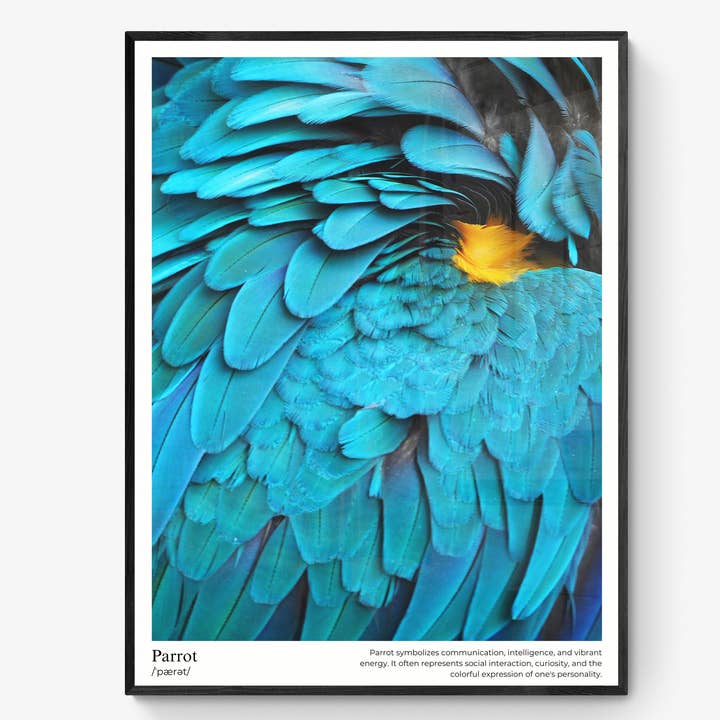 Poster Perroquet pour la vente par T:mi Söderholm Jonna