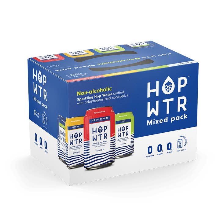 HOPWTR - Wholesale Sparkling Water - HOP WTR - Variety Pack Sparkling Hop Water (12-Pack)