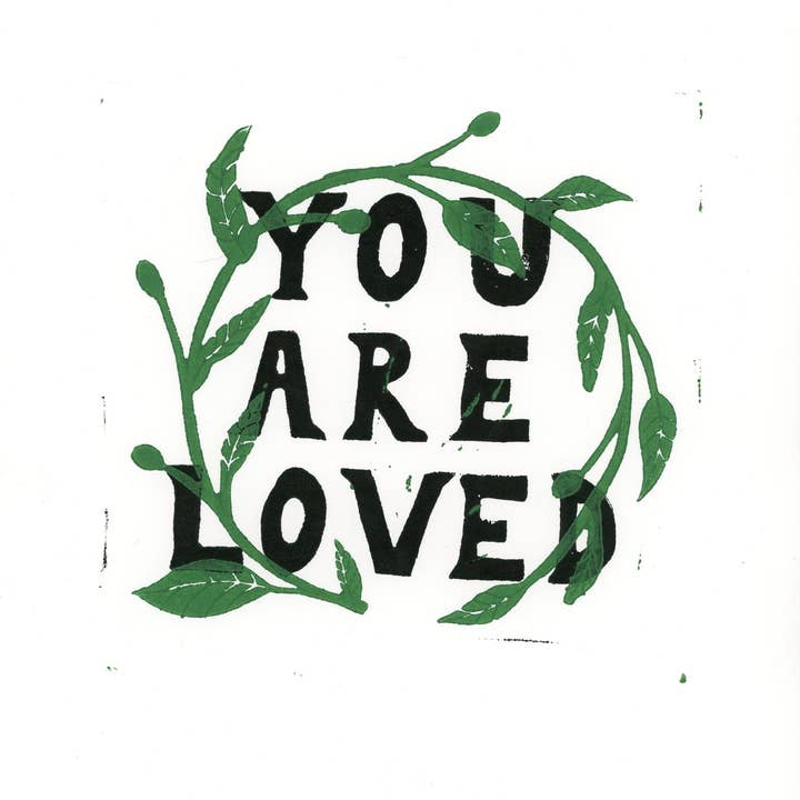 Du er elsket Lino Print for engroshandel hos The Spooky Haus