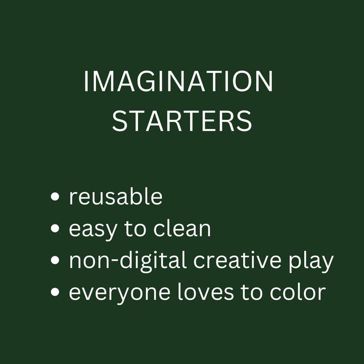 Imagination Starters - Wholesale Placemat - Reusable Coloring Placemat Game Night 12x173