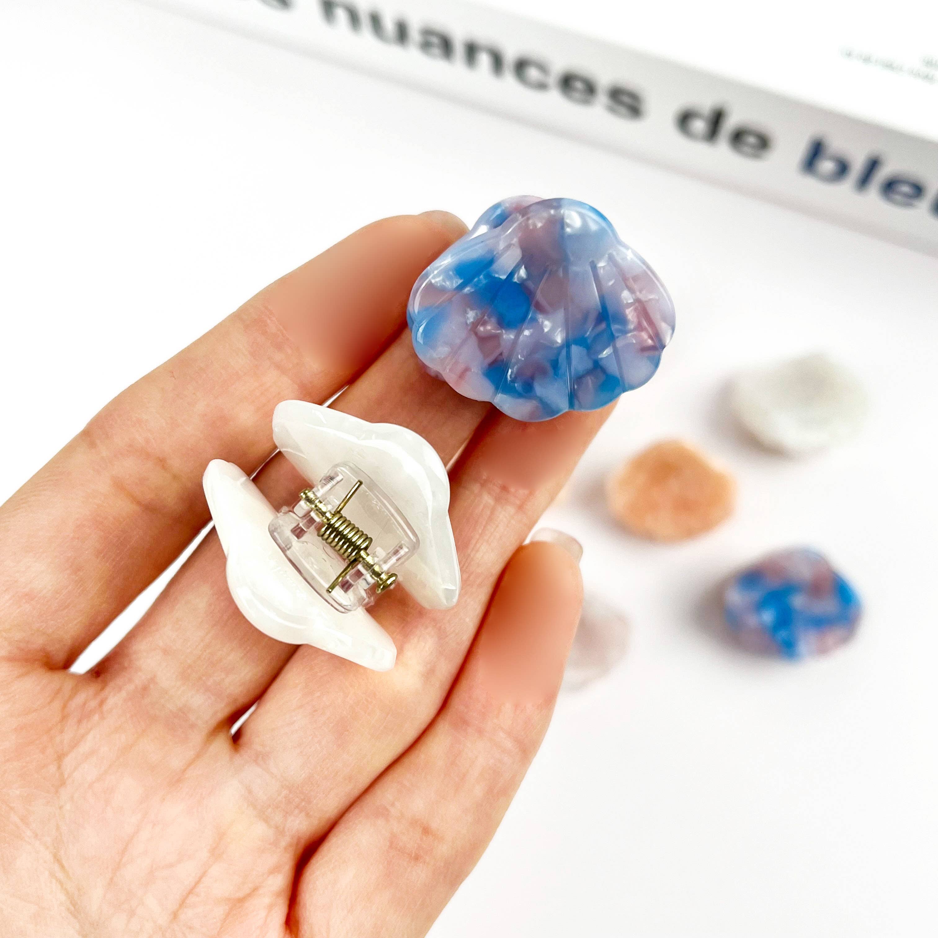 TheDivaSoap - Wholesale Hair Clip - Women's - Ocean Shell Mini Claw Clip, Beach-Inspired Hair Clip7