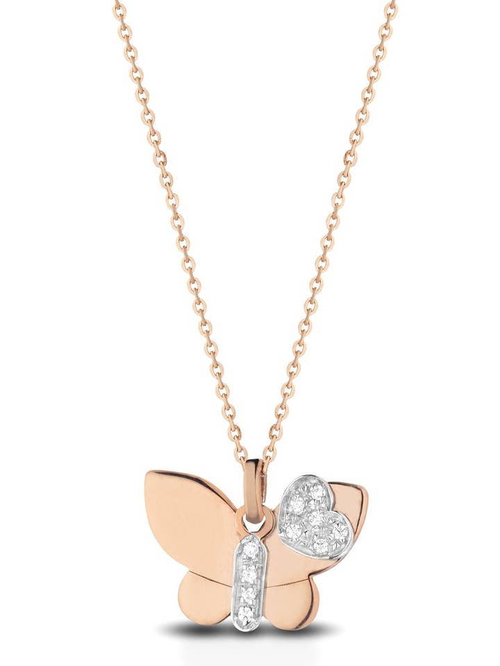 BUTTERFLY PENDANT NECKLACE for wholesale by Melissa jewels