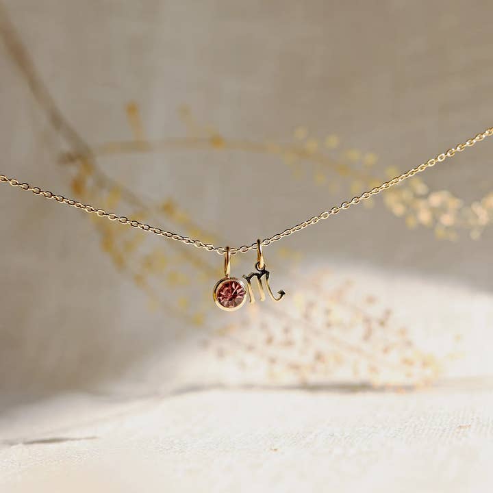 Visée Bijoux - Wholesale Pendant/Charm Necklace - Astro sign necklace and colored stone – My Identity8