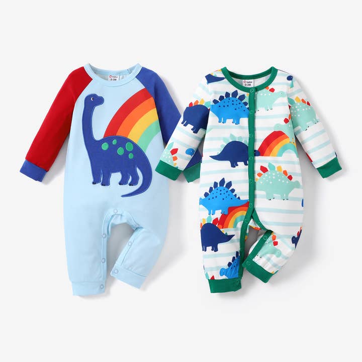 Trendy Basic Baby Boy Long Sleeve Jumpsuit for wholesale by PatPat