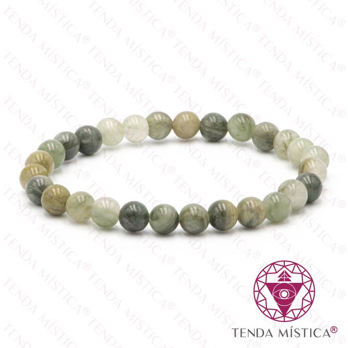 Green Labradorite Bracelet 6Mm for wholesale by Tenda Mística