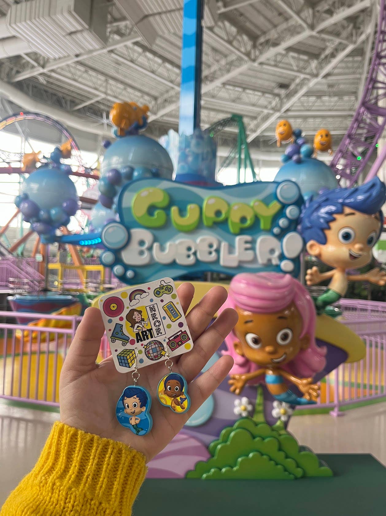 NO RHYME OR REASON ART – wholesale Hängande örhängen – Nick Jr - Bubble Guppies - Nonny och Gill Örhängen