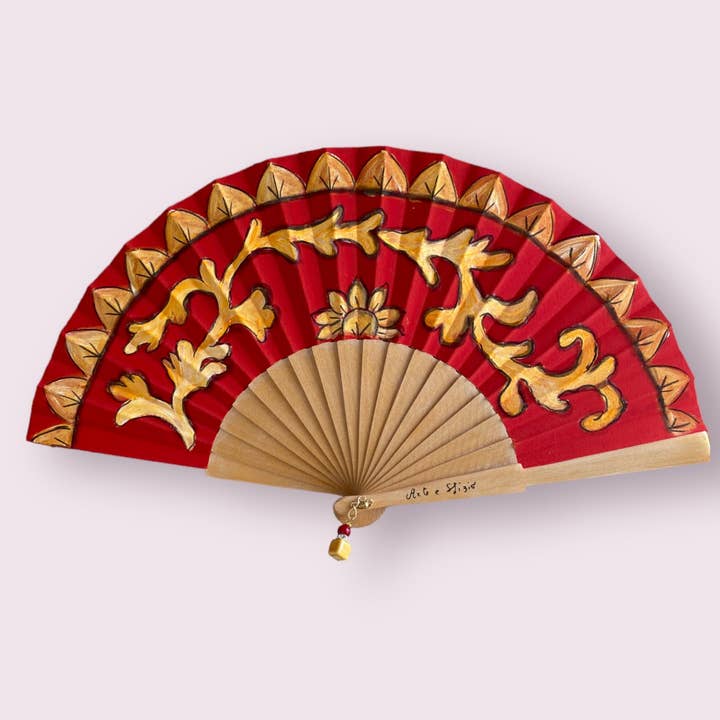 Arte e sfizio - Wholesale Handheld Folding Fan - painted flower fans19