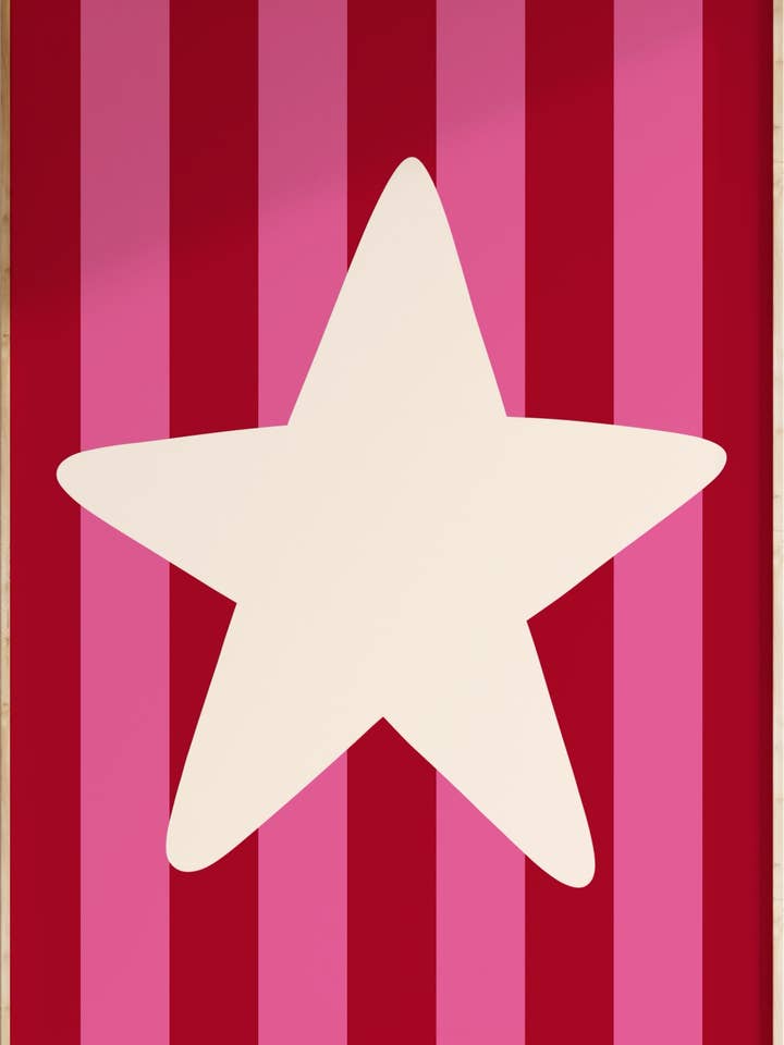 Impression d'art étoile funky pour la vente par Funky Dory