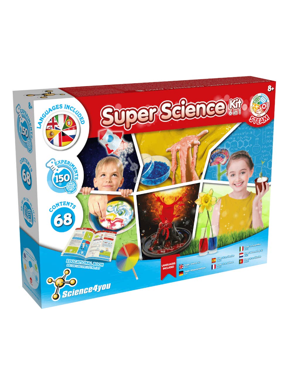 Science4you - Wholesale Toy Set - Kids - Science4you Super Science Kit 150 Experiments - Kids Ages 8+