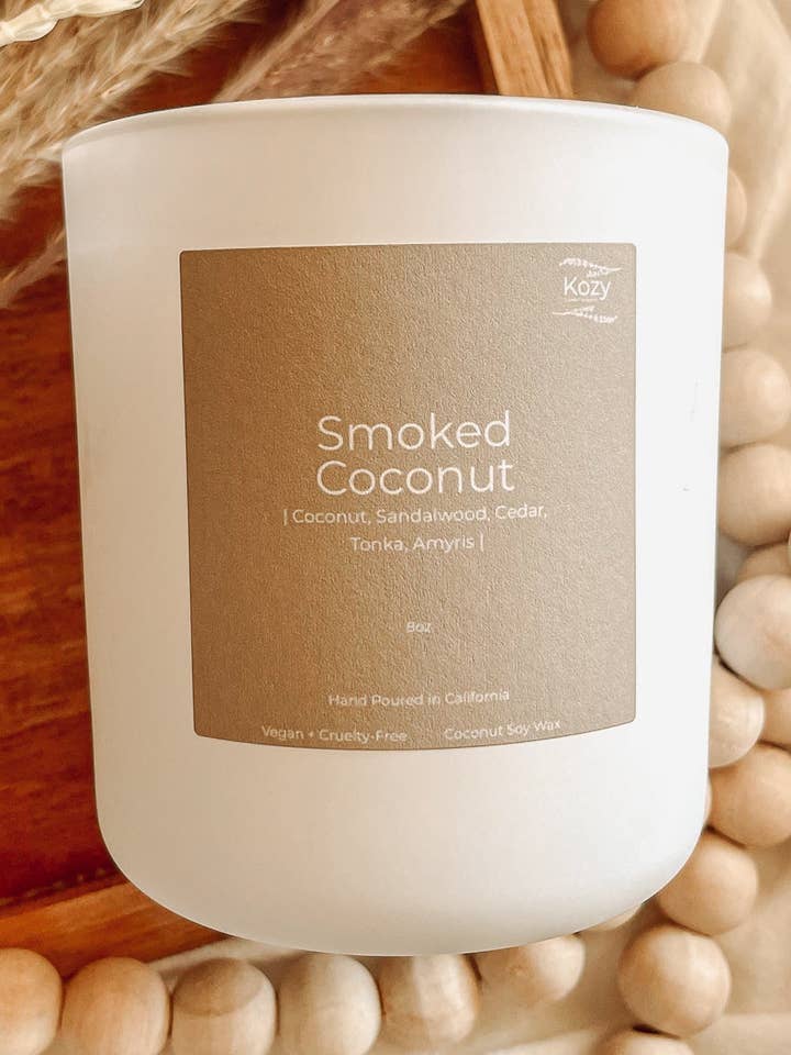 Smoked Coconut for wholesale by Kozy + Boho