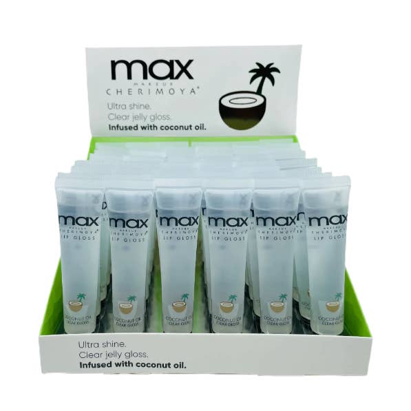 MAX LIP GLOSS COCONUT 48PC BOX SET for wholesale by Majestic Wholesale
