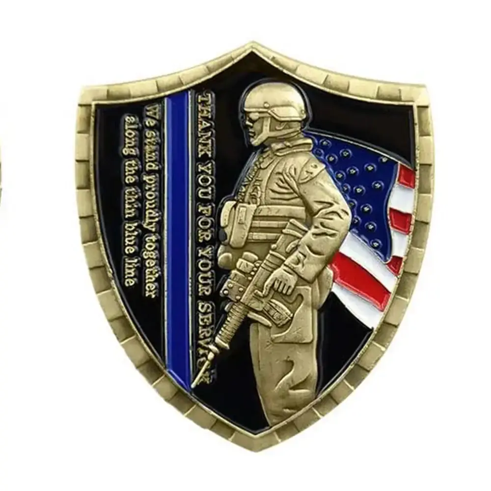 Blinkee.com, LLC - Wholesale Keepsake Coin/Token - Police Officer Saint Michael 3D Commemorative Coin1