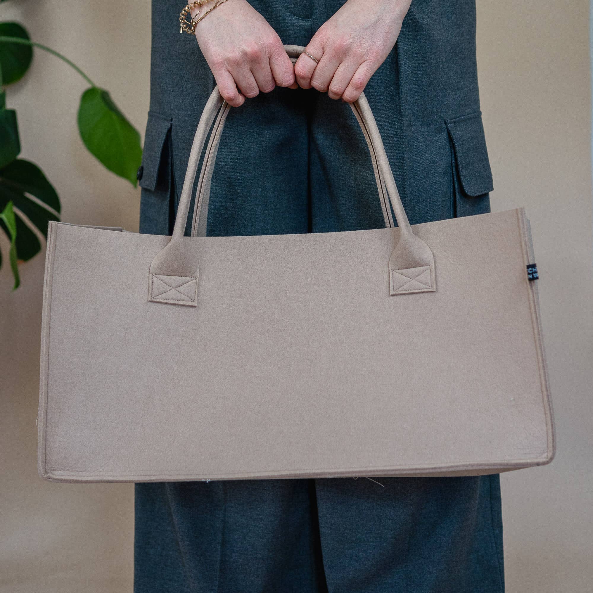 Tochter von Walter - Wholesale Grocery/Shopping Bag - felt bag grey, shopper felt, filshopper, large felt bag13