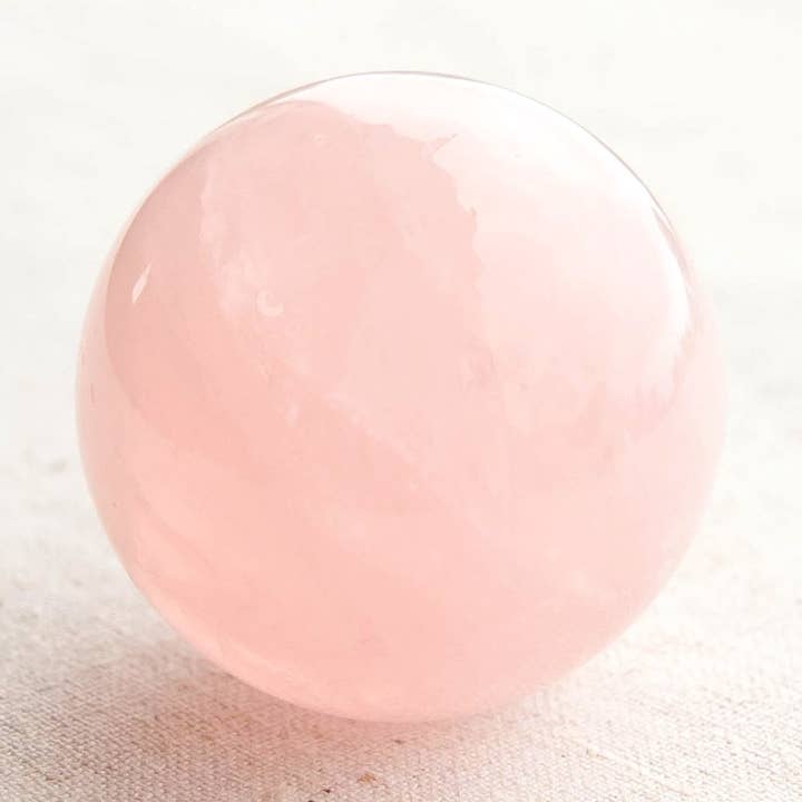 Rose Quartz Sphere for wholesale by Tiny Rituals