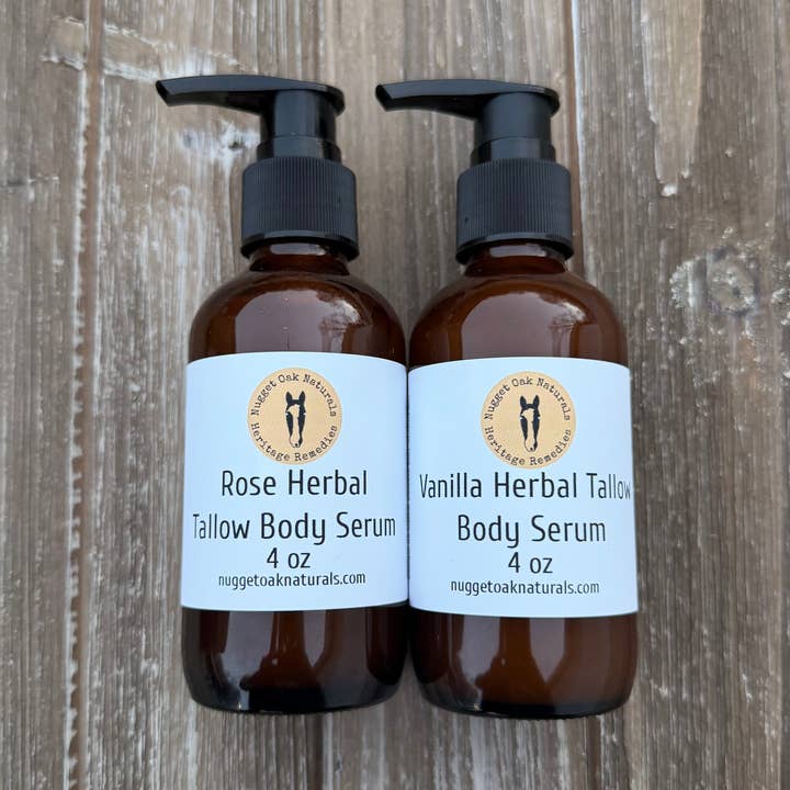 Herbal Tallow Body Serum for wholesale by Nugget Oak Naturals