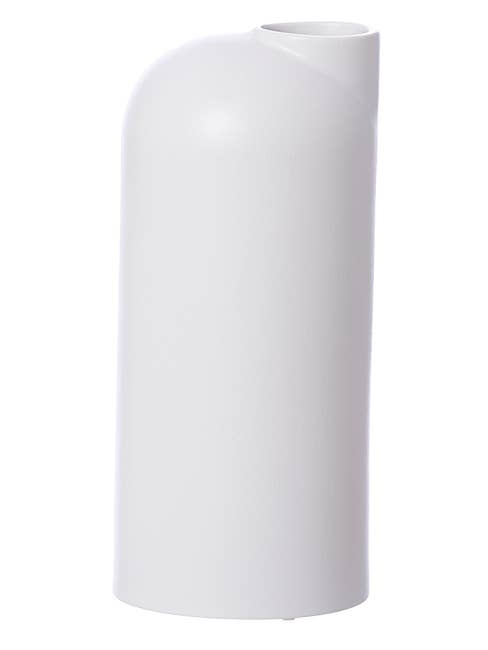 Large Anna Ceramic Carafe With Sand Finish, White for engroshandel hos Lübech Living