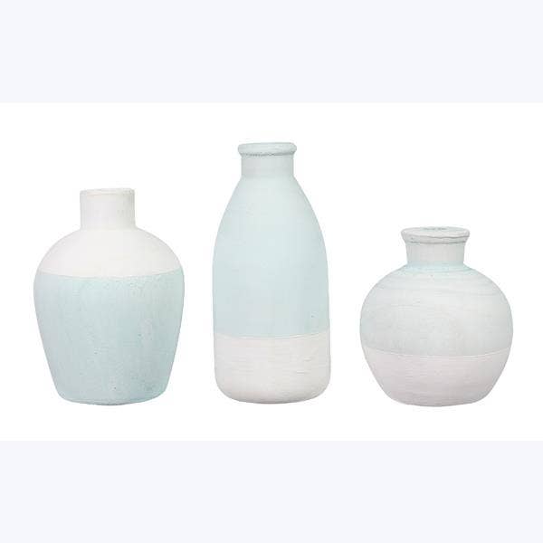 Wood Nautical Decor Vase, 3 Ast for wholesale by Young's