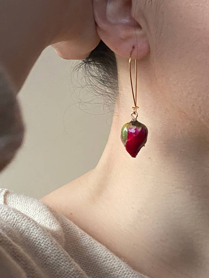 Boucles d'oreilles Bud Drop pour la vente par Lakoo Designs