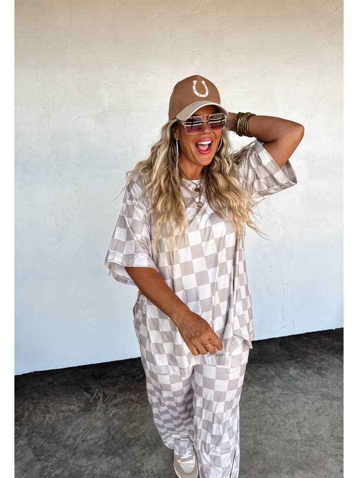 BLAKELEY - Wholesale Tunic - Women's - CHECK BABE SIDE SLIT TOP10