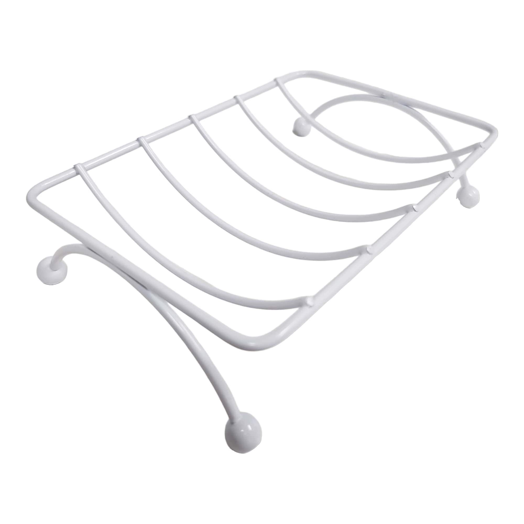 Evideco French Home Goods - Wholesale Bath Soap Dish - Self-Draining Metal Wire Soap Dish Holder0