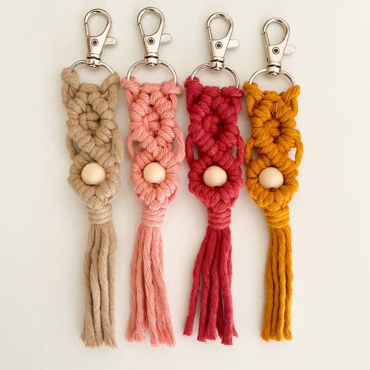 Macrame Keychains for wholesale by Weavey Studio