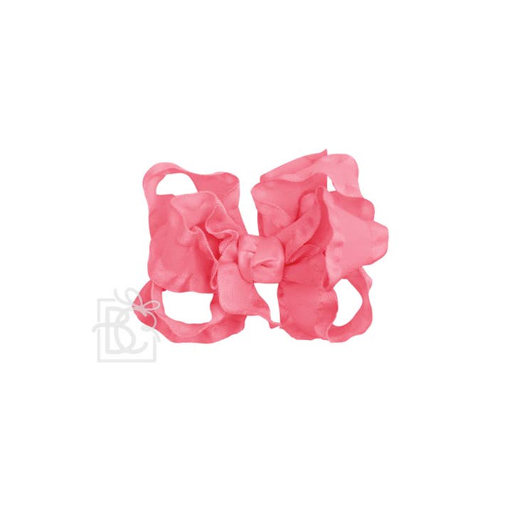 Beyond Creations, LLC - Wholesale Hair Bow - Kids - DOUBLE RUFFLE BOW ON CLIP91