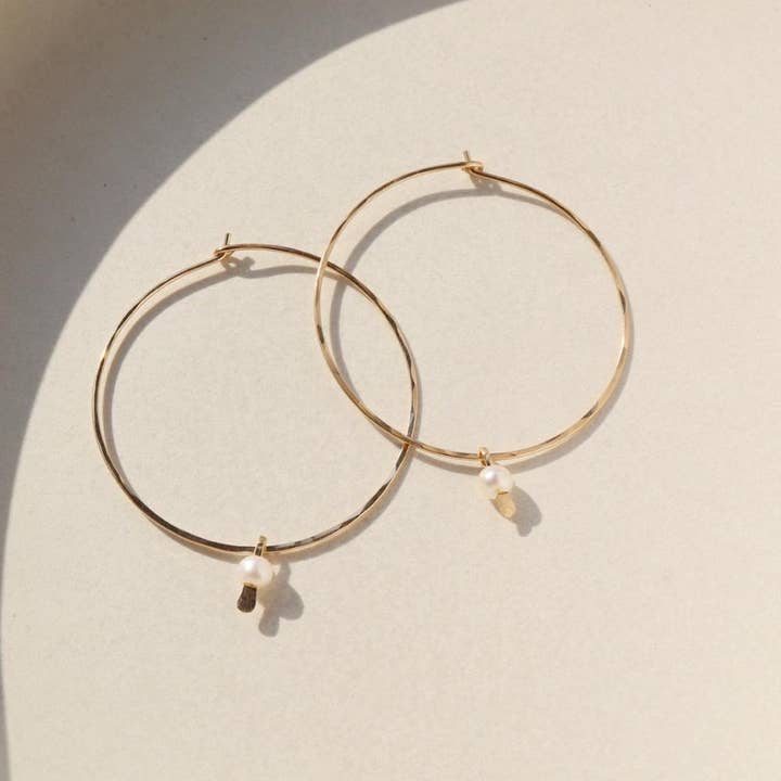 Token Hammered Paloma Hoops Token Hammered Paloma Hoops