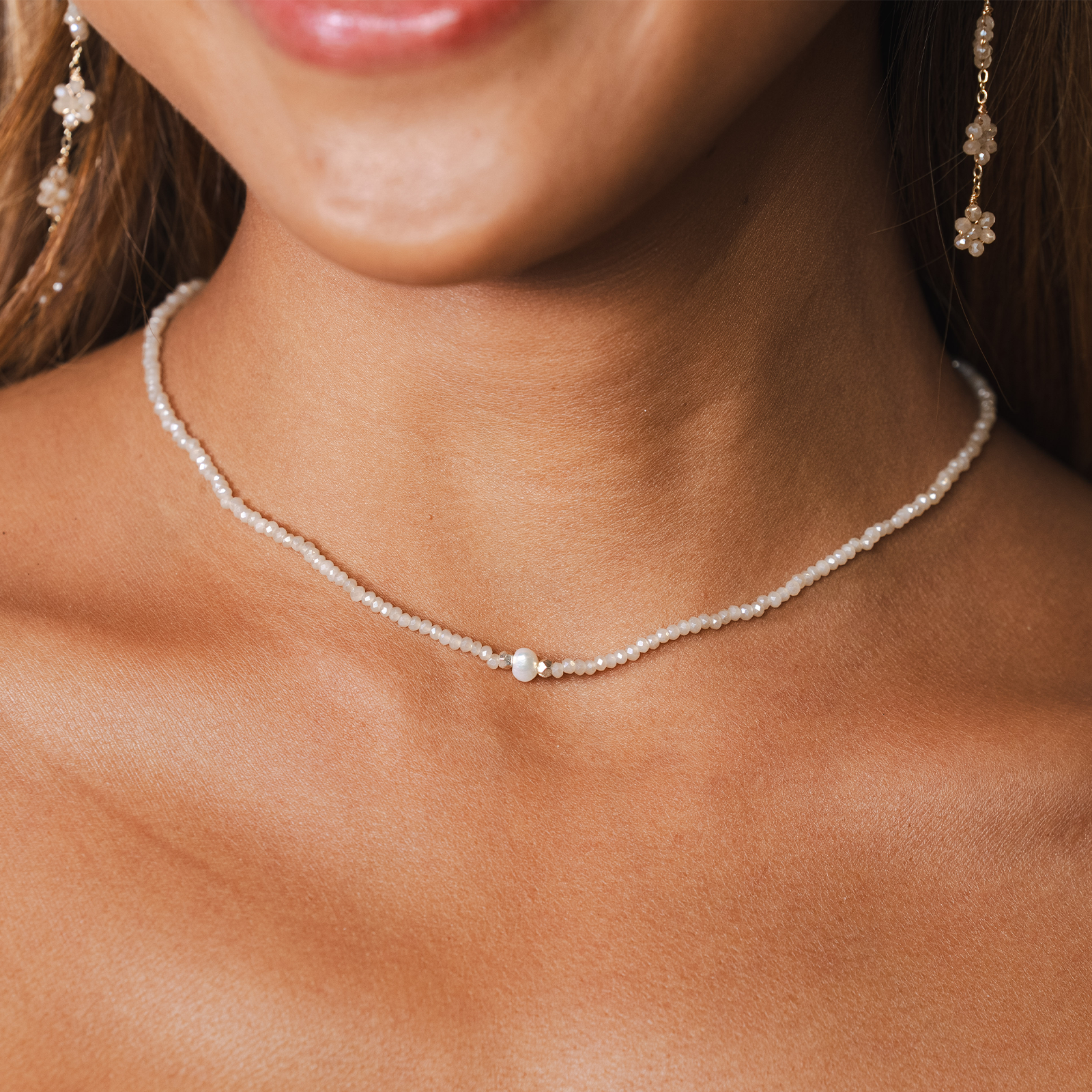 Lotus and Luna - Wholesale Beaded/Pearl Necklace - Self Love Pearl Goddess Necklace1