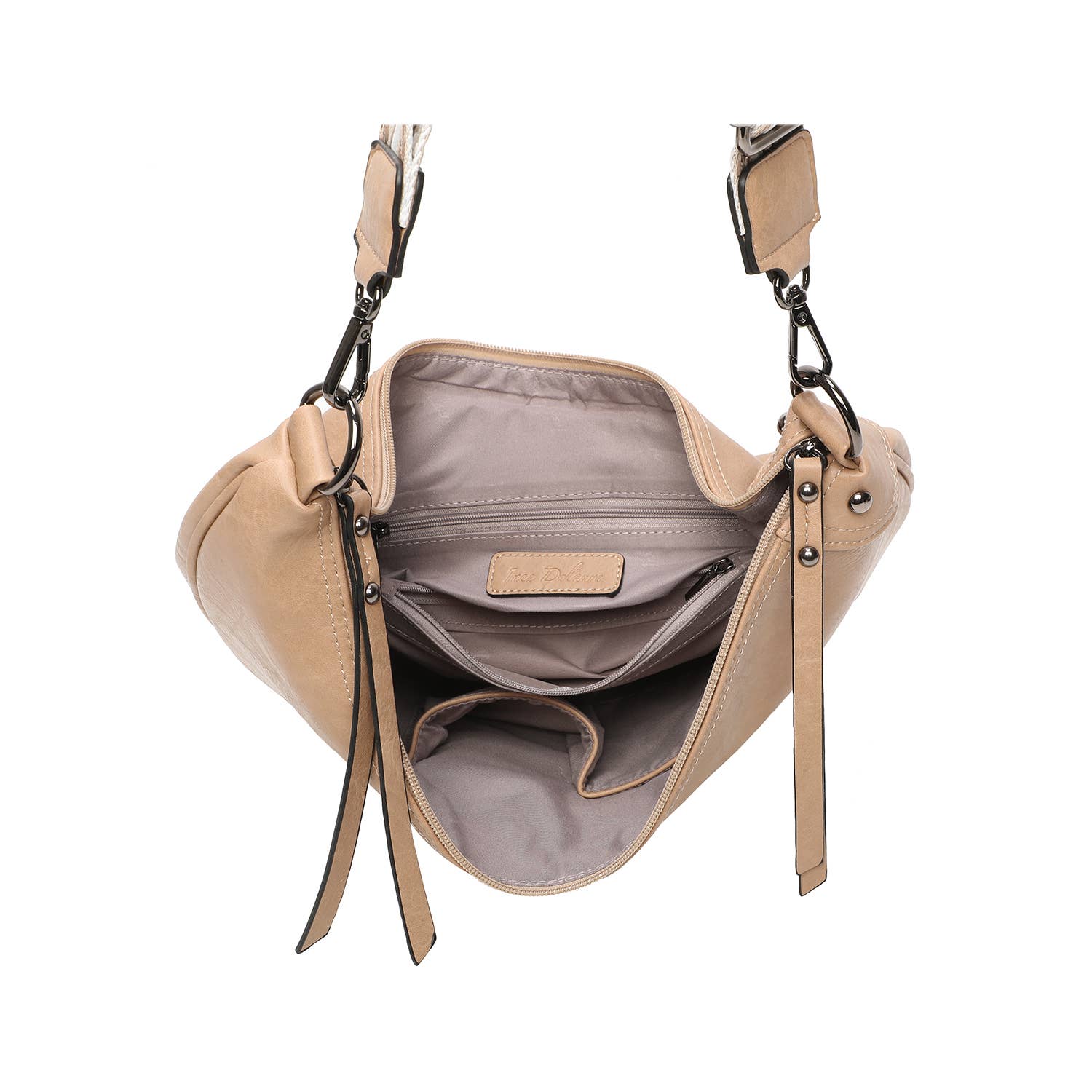 INES DELAURE - Wholesale Schoudertas - Dames - Schoudertas in maan- of bananenmodel3