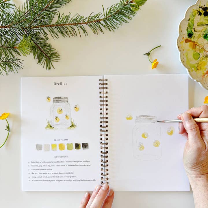 emily lex studio - Wholesale Sketchbook/Sketchpad - camping watercolor workbook