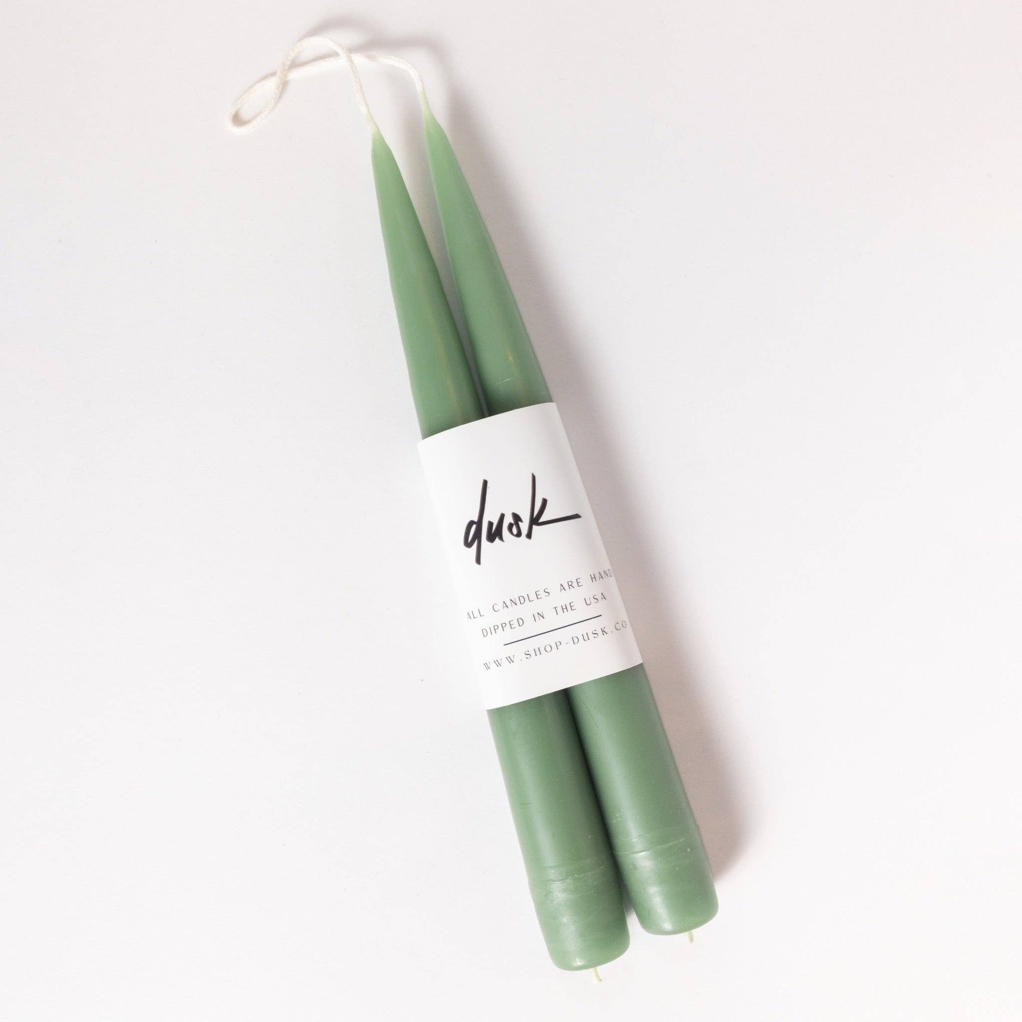 Dusk - Vente Bougies/bougeoirs coniques - Lot de bougies coniques faites à la main de 23 cm2