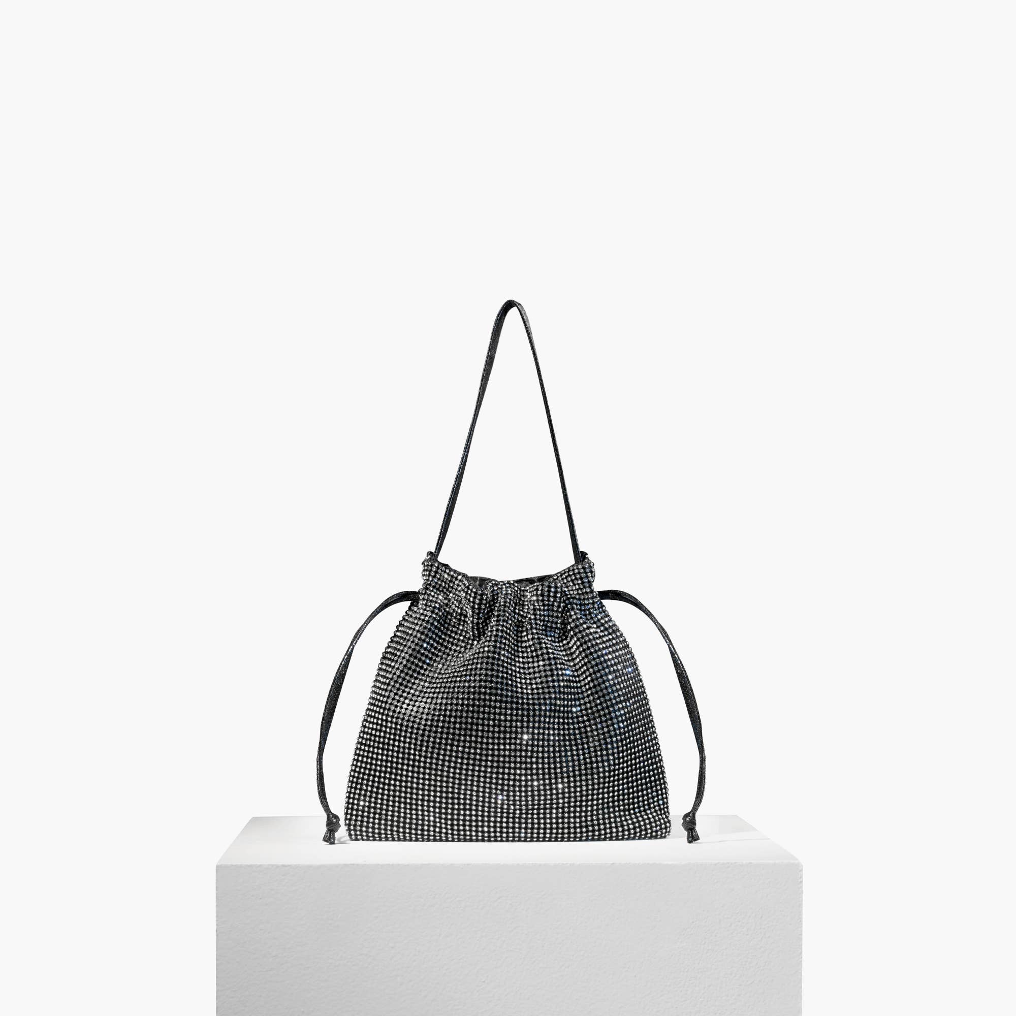 Like Dreams - Wholesale Crossbody Bag - Women's - Last Call Rhinestone Clutch Drawstring Purse Sparkle6