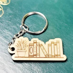 Växt Bokhylla Nyckelring, Bokälskare Nyckelring, Läsare Nyckelring för wholesale av The Dungeon Rose